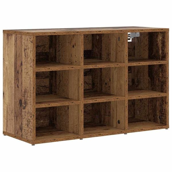 vidaXL Shoe Cabinet Old Wood 77.5 x 30 x 51 cm Engineered Wood