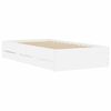 vidaXL Bed Frame with Drawers without Mattress White 90x200 cm