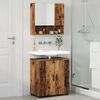 vidaXL Bathroom Furniture Set 2 pcs Old Wood Engineered wood & Metal
