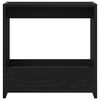 vidaXL Side Table Black Oak 50 x 26 x 50 cm Engineered Wood