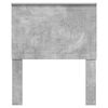 vidaXL Headboard with Headboard Concrete Grey 80 cm Engineered wood