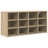 vidaXL Shoe Cabinet 103 x 30 x 51 cm Engineered Wood Sonoma Oak