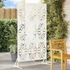 vidaXL Privacy Screen White Steel