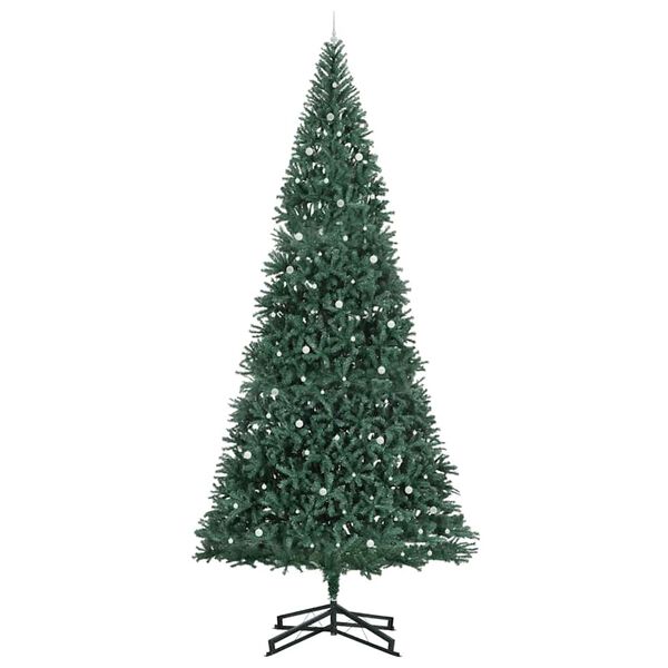 vidaXL Artificial Pre-lit Christmas Tree with Ball Set Green 500 cm