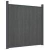 vidaXL Fence Panel WPC Grey 180x186 cm