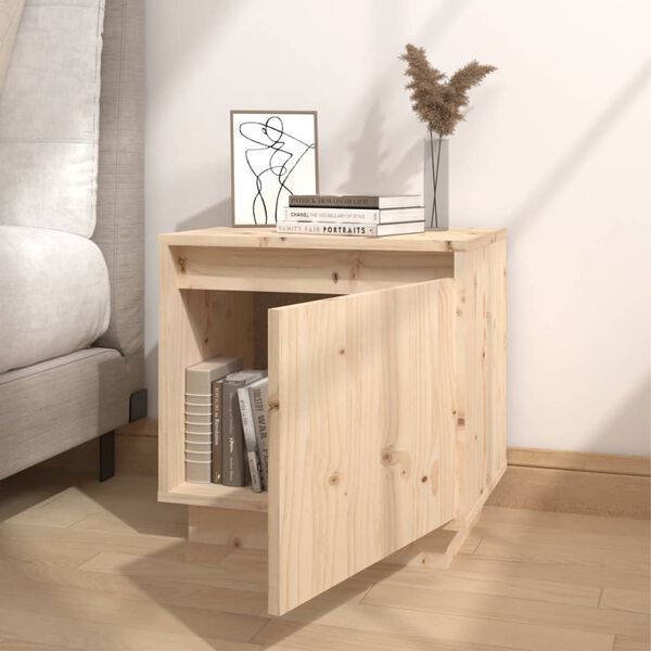vidaXL Bedside Cabinets 2 pcs 40x30x40 cm Solid Wood Pine