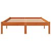 vidaXL Bed Frame without Mattress Wax Brown 140x190 cm Solid Wood Pine