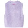 Kids' Sweater Vest Knitted Light Lilac 116