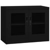 vidaXL Office Cabinet Black 90x40x70 cm Steel