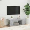 vidaXL TV Cabinet with LED Lights Concrete Grey 90x39x30 cm
