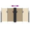 vidaXL Retractable Side Awning Beige 120x1200 cm
