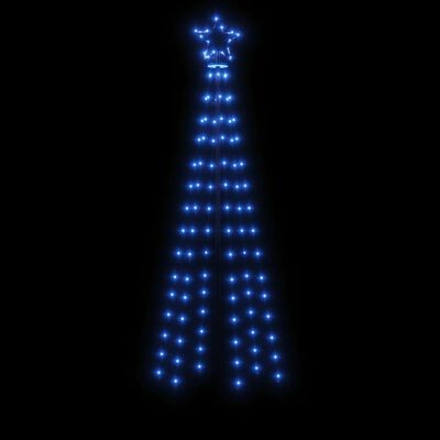 vidaXL Christmas Tree with Spike Blue 108 LEDs 180 cm