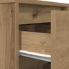 vidaXL Bedside Cabinets with LED Lights&nbsp;2 pcs Artisan Oak 38x34x50 cm
