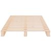 vidaXL Pallet Bed without Mattress Small Single Solid Wood