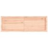 vidaXL Table Top 120x40x(2-4) cm Untreated Solid Wood Live Edge