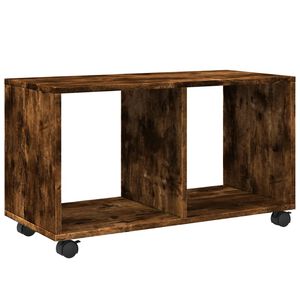 vidaXL&nbsp;Rolling&nbsp;Cabinet&nbsp;Smoked Oak 72x33x42.5 cm Engineered Wood