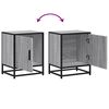 vidaXL Bedside Cabinets 2 pcs Grey Sonoma 40x31x50 cm Engineered Wood and Metal