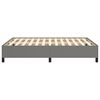 vidaXL Bed Frame without Mattress Dark Grey 135x190 cm Double Double Fabric