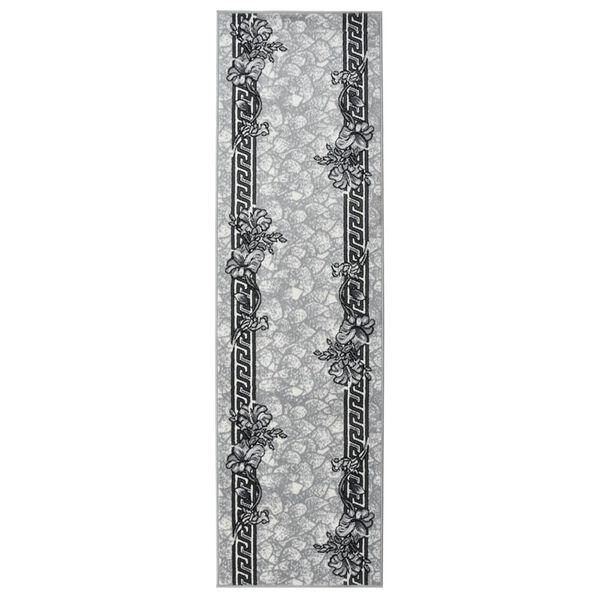vidaXL Runner Rug BCF Grey 80x300 cm