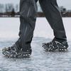vidaXL Ice Cleats for Shoes Black M Stainless Steel
