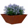 vidaXL Garden Planter Rusty 35 x 35 x 15 cm Weathering Steel
