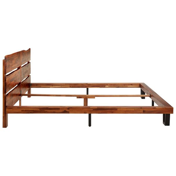 vidaXL Bed Frame with Live Edge without Mattress Solid Acacia Wood 200 cm