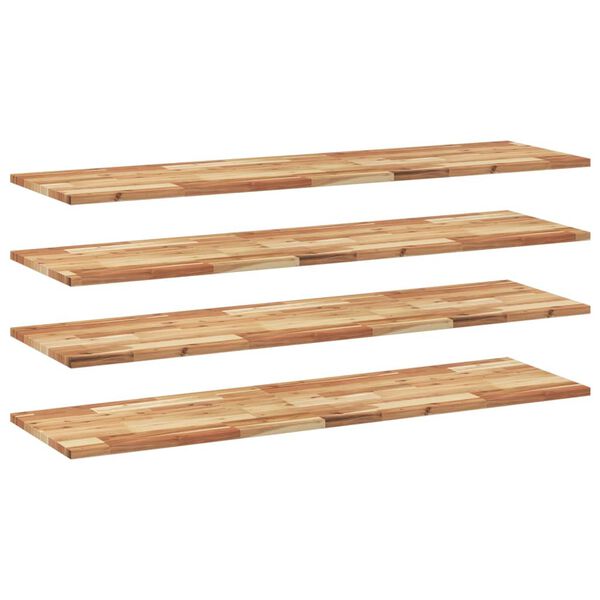 vidaXL Floating Shelves 4 pcs 160x40x2 cm Oil Finished Solid Wood Acacia