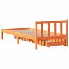 vidaXL Bed Frame without Mattress Wax Brown 90x190 cm Single Solid Wood Pine