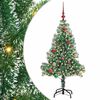 vidaXL Artificial Christmas Tree Snow Flocked with LED Light 150 cm