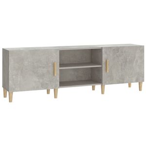 vidaXL TV Cabinet Concrete Grey 150x30x50 cm Engineered Wood