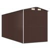 vidaXL Garden Shed Dark Brown 192x440x223 cm Galvanised Steel