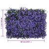 &nbsp;vidaXL Artificial Leaf Fence&nbsp;24 pcs Purple 40x60 cm