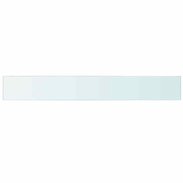 vidaXL Shelves 2 pcs Panel Glass Clear 110x15 cm