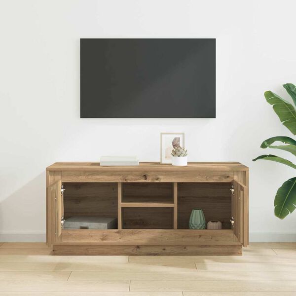 vidaXL TV Cabinet Artisan Oak 102 x 35 x 45 cm Engineered Wood
