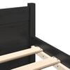 vidaXL Bed Frame without Mattress Black Solid Wood 150x200 cm King Size King Size