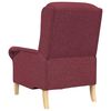 vidaXL Armchair Wine red 76 x 94 x 102 cm Fabric