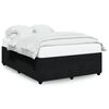 vidaXL Bed Frame without Mattress Black 140x190 cm Velvet