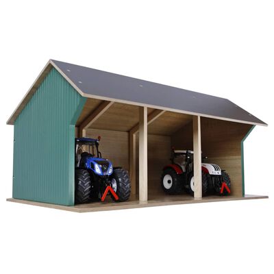 Kids Globe Farm Shed for Tractors Small 1:32 Wood