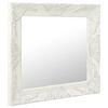 vidaXL Wall Mirror Baroque Style 60x60 cm White