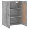 vidaXL Wall Mounted Cabinet Concrete Grey 69.5x34x90 cm Engineered Wood