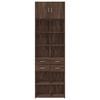 vidaXL Storage Cabinet Brown Oak 70x42.5x225 cm Engineered Wood