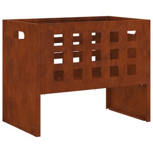 vidaXL Fire Bowl Brown 50 x 30 x 40 cm Steel
