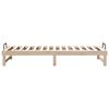 vidaXL Bed Frame Brown 90 x 210 cm Solid Pine Wood