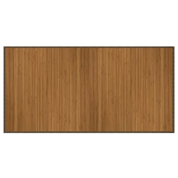 vidaXL Rug Rectangular Brown100x200 cm Bamboo