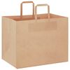vidaXL Paper Bags 50 pcs with Handles Brown 32x22x24 cm