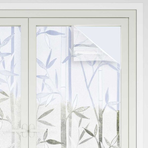 vidaXL Window Films 2 pcs Frosted Bamboo Pattern PVC