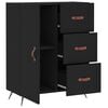 vidaXL Sideboard Black 69.5x34x90 cm Engineered Wood