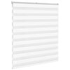 vidaXL Zebra Blind White 125x100 cm Fabric Width 120.9 cm Polyester