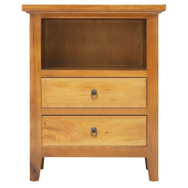 vidaXL Bedside Cabinet 60x30x75 cm Solid Wood Mahogany