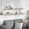 vidaXL Wall Shelves 2 pcs White and Sonoma Oak 115x9x3 cm